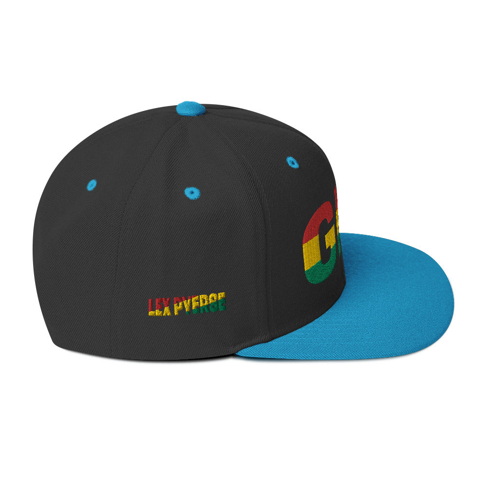 GHANA National Flag Inspired Snapback Hat