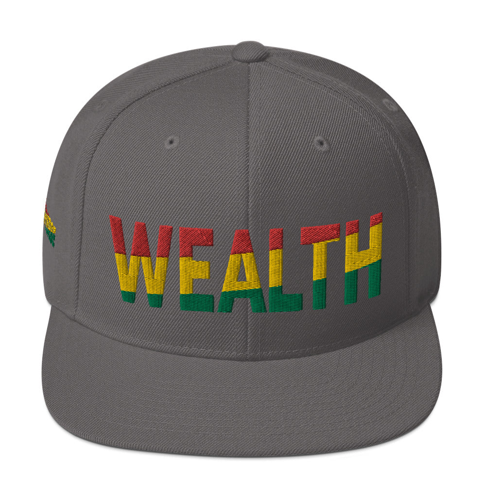 WEALTH Pan African Color Snapback Hat