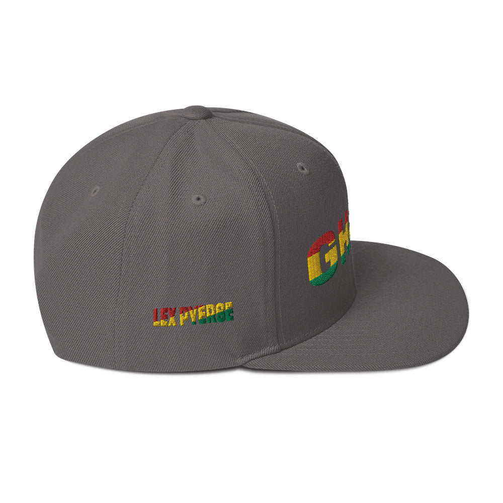 GHANA National Flag Inspired Snapback Hat