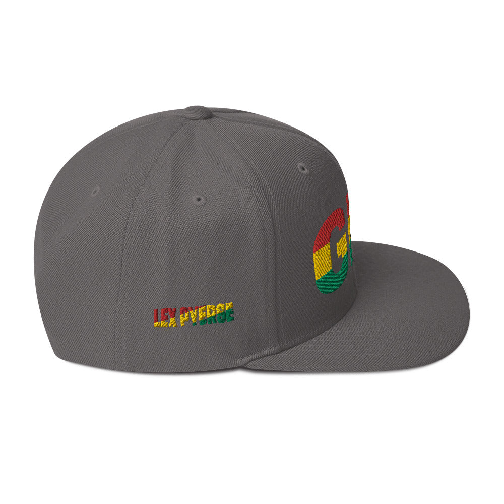 GHANA National Flag Inspired Snapback Hat