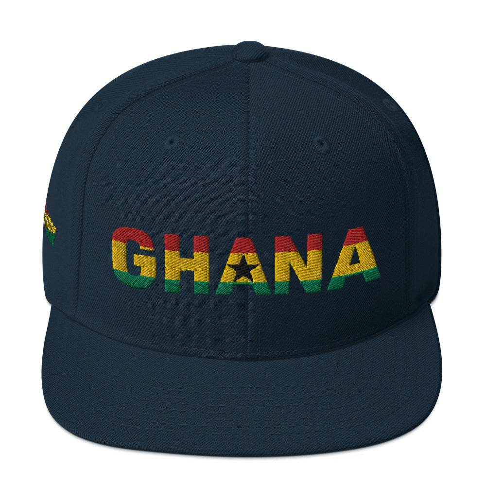 GHANA National Flag Inspired Snapback Hat