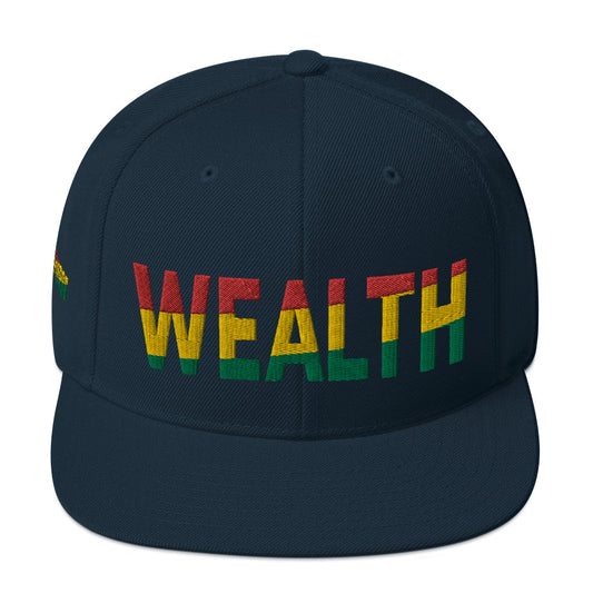 WEALTH Pan African Color Snapback Hat