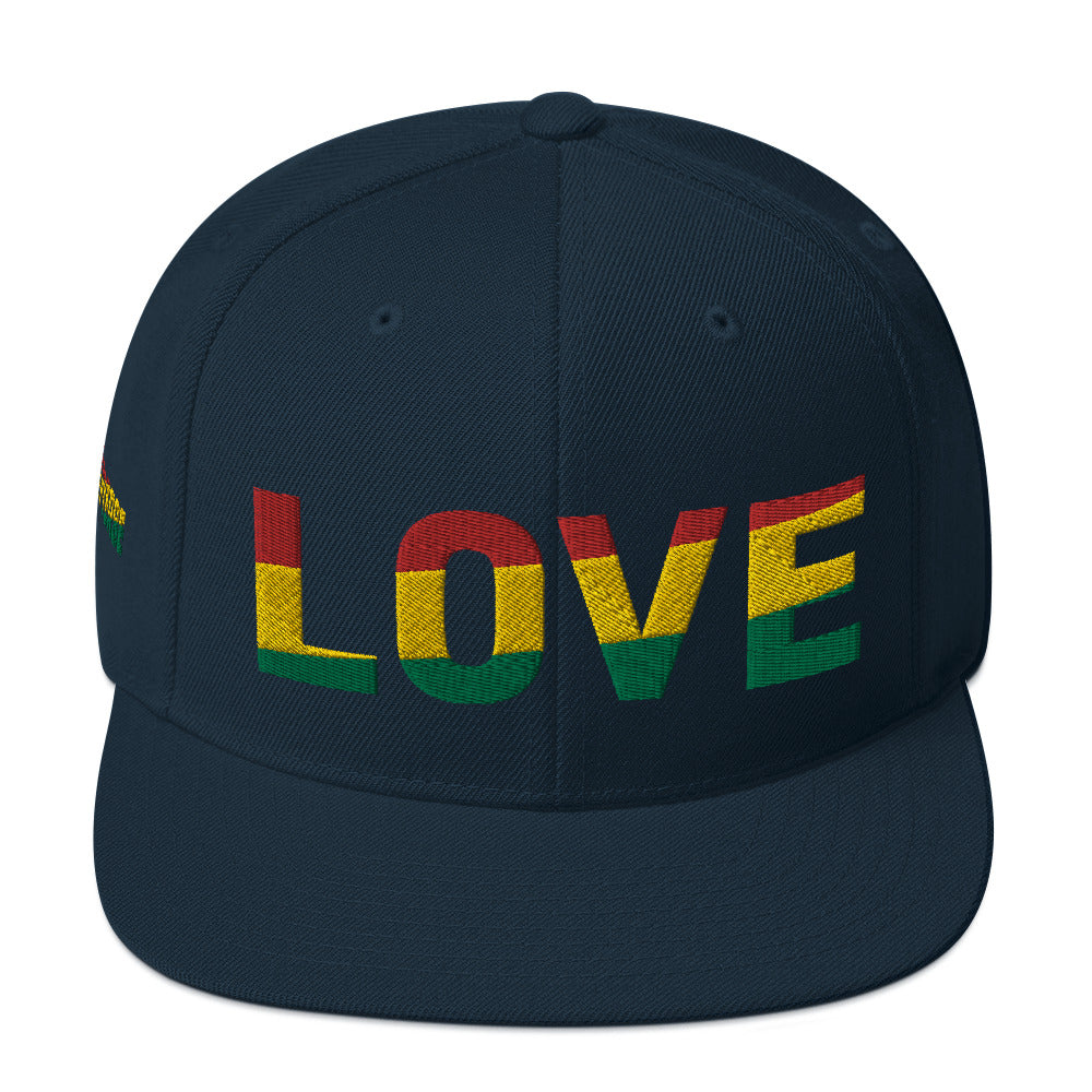LOVE Pan-African Color Snapback Hat