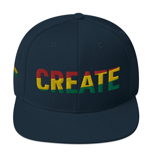 CREATE Pan African Color Snapback Hat