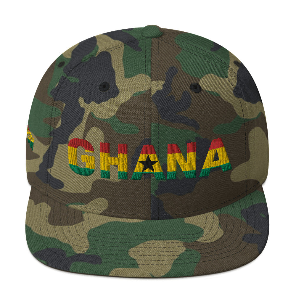 GHANA National Flag Inspired Snapback Hat