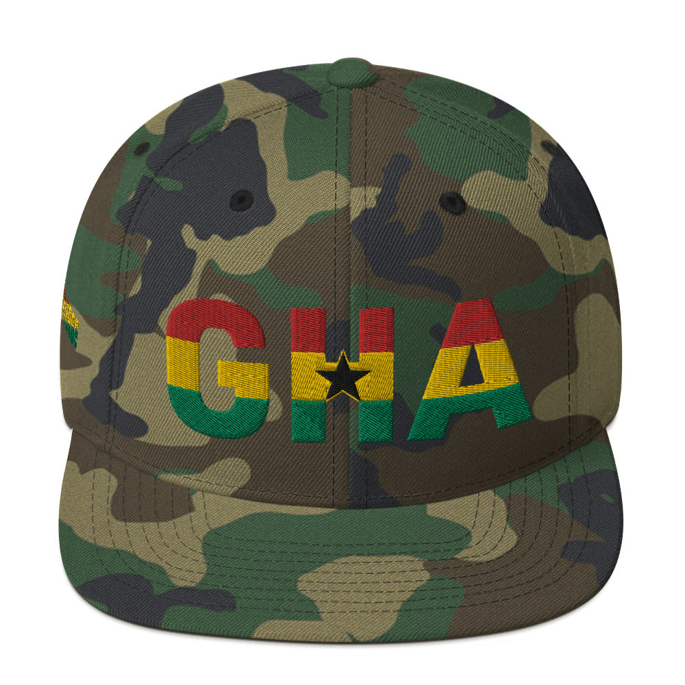 GHANA National Flag Inspired Snapback Hat