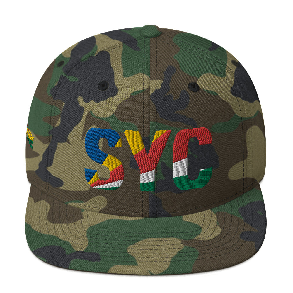 SEYCHELLES National Flag Inspired Snapback Hat