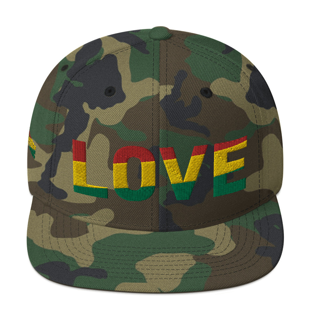 LOVE Pan-African Color Snapback Hat