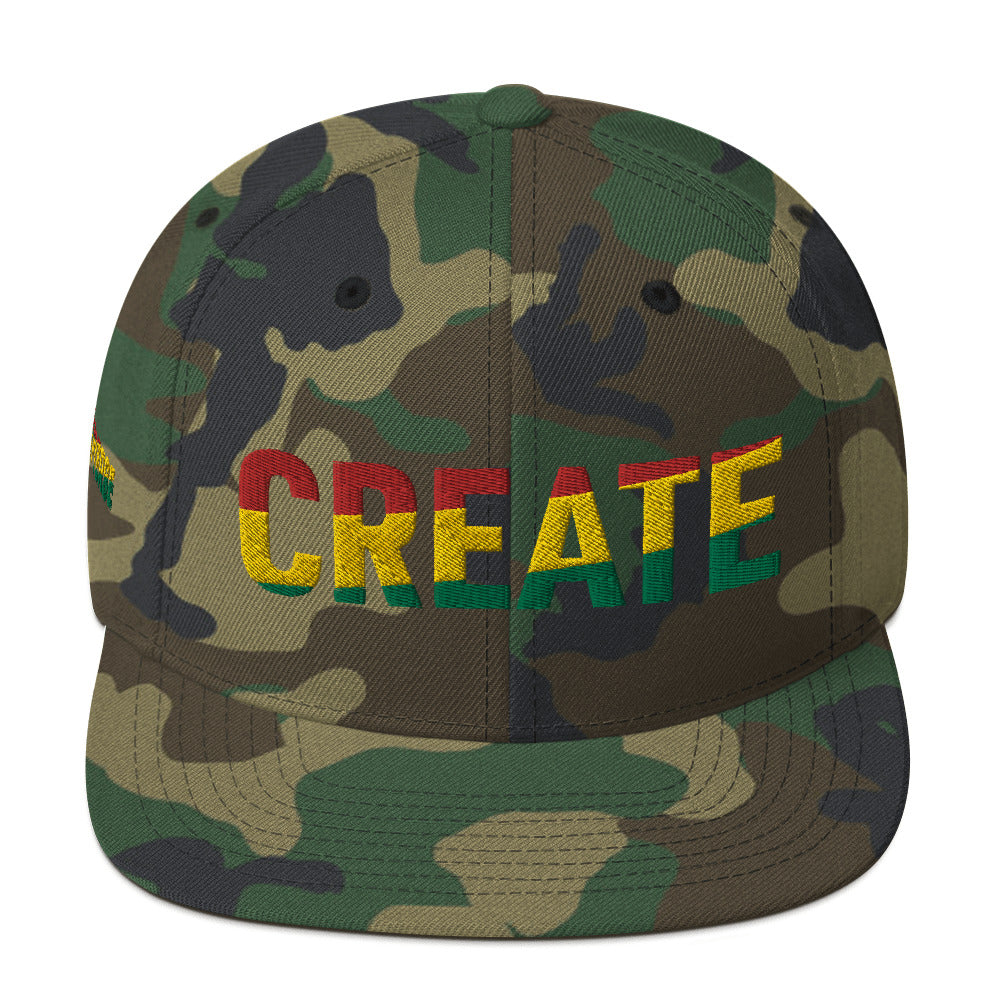 CREATE Pan African Color Snapback Hat
