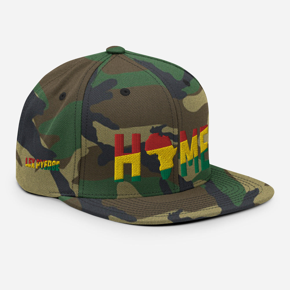 HOME Africa Silhouette Short-Sleeve Snapback Hat
