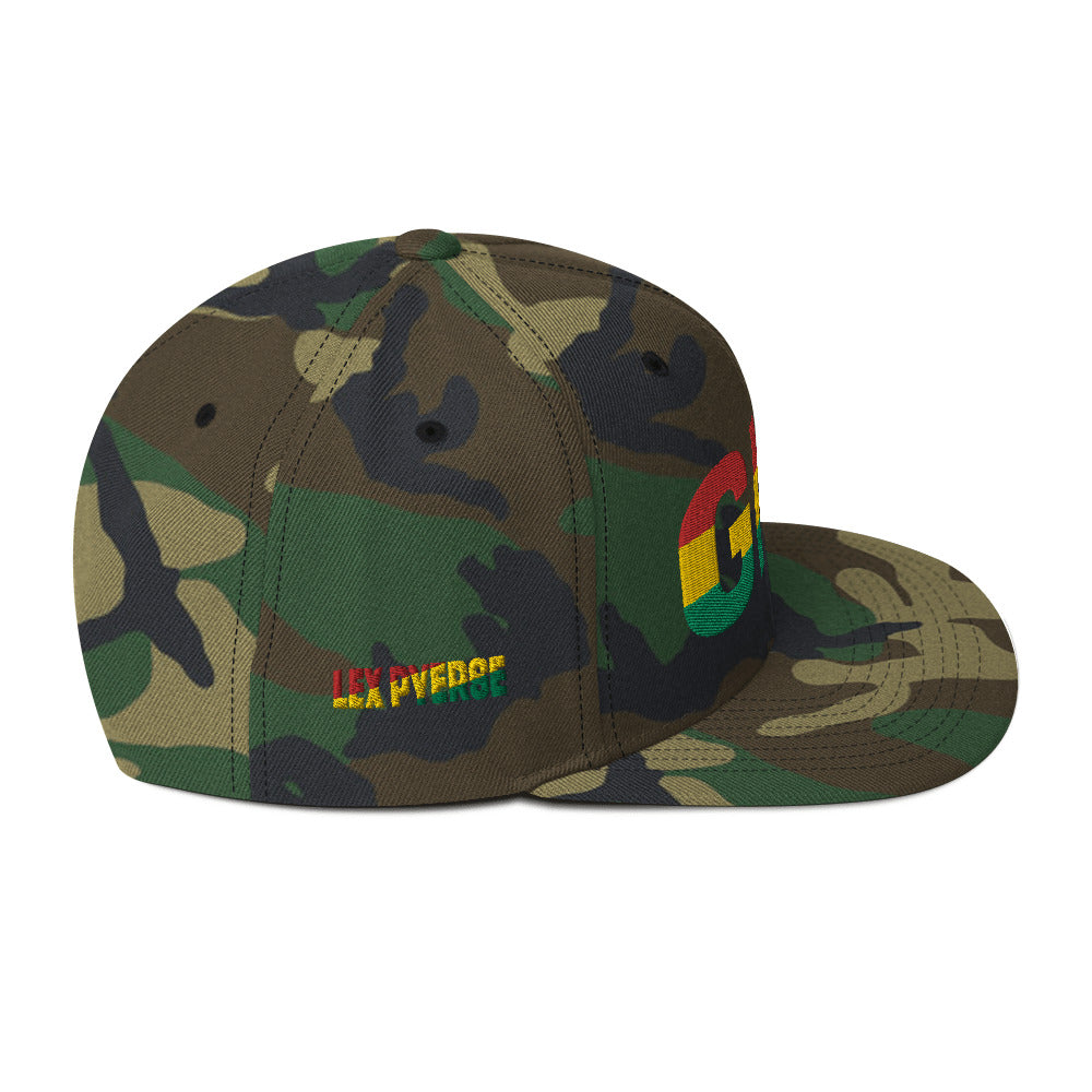 GHANA National Flag Inspired Snapback Hat