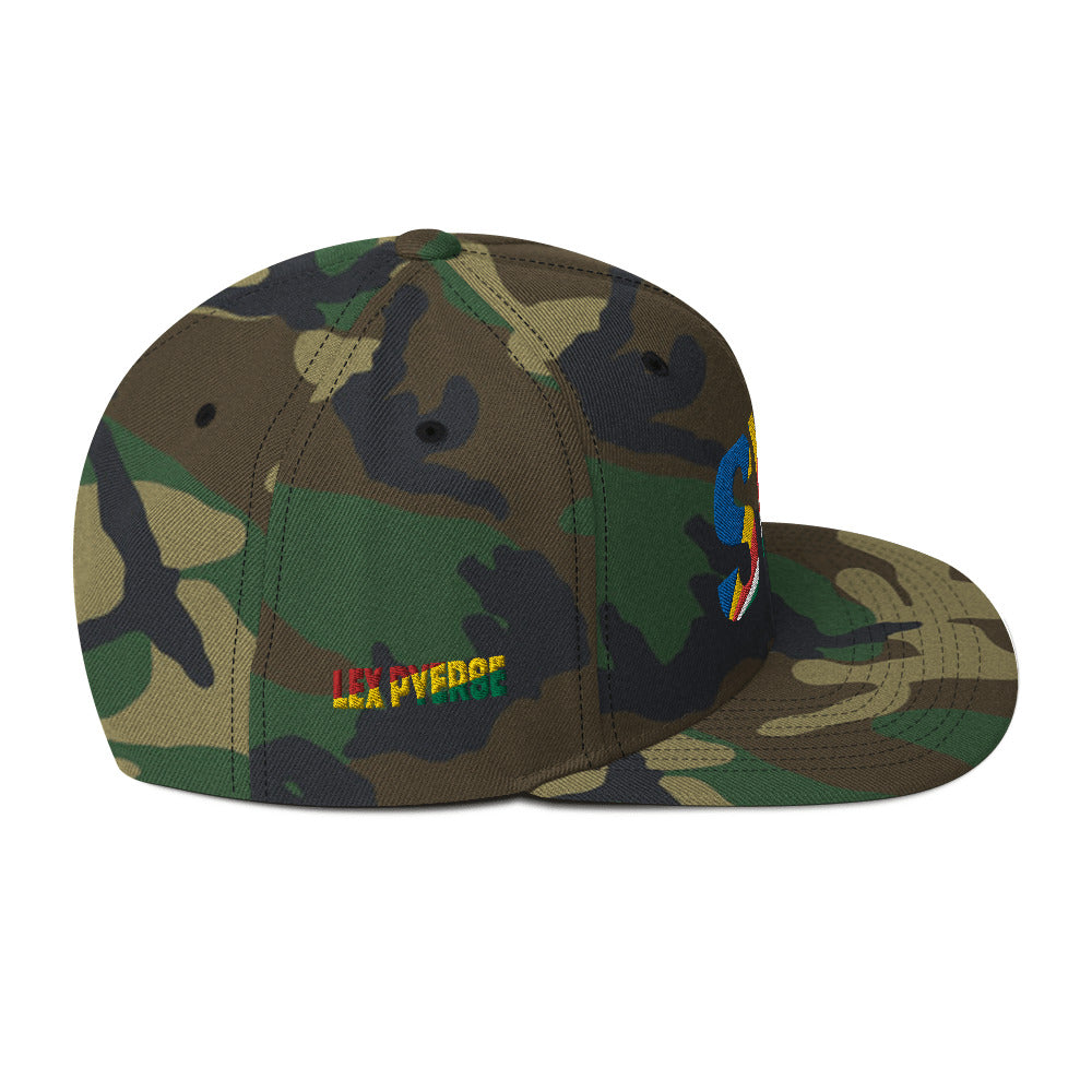 SEYCHELLES National Flag Inspired Snapback Hat