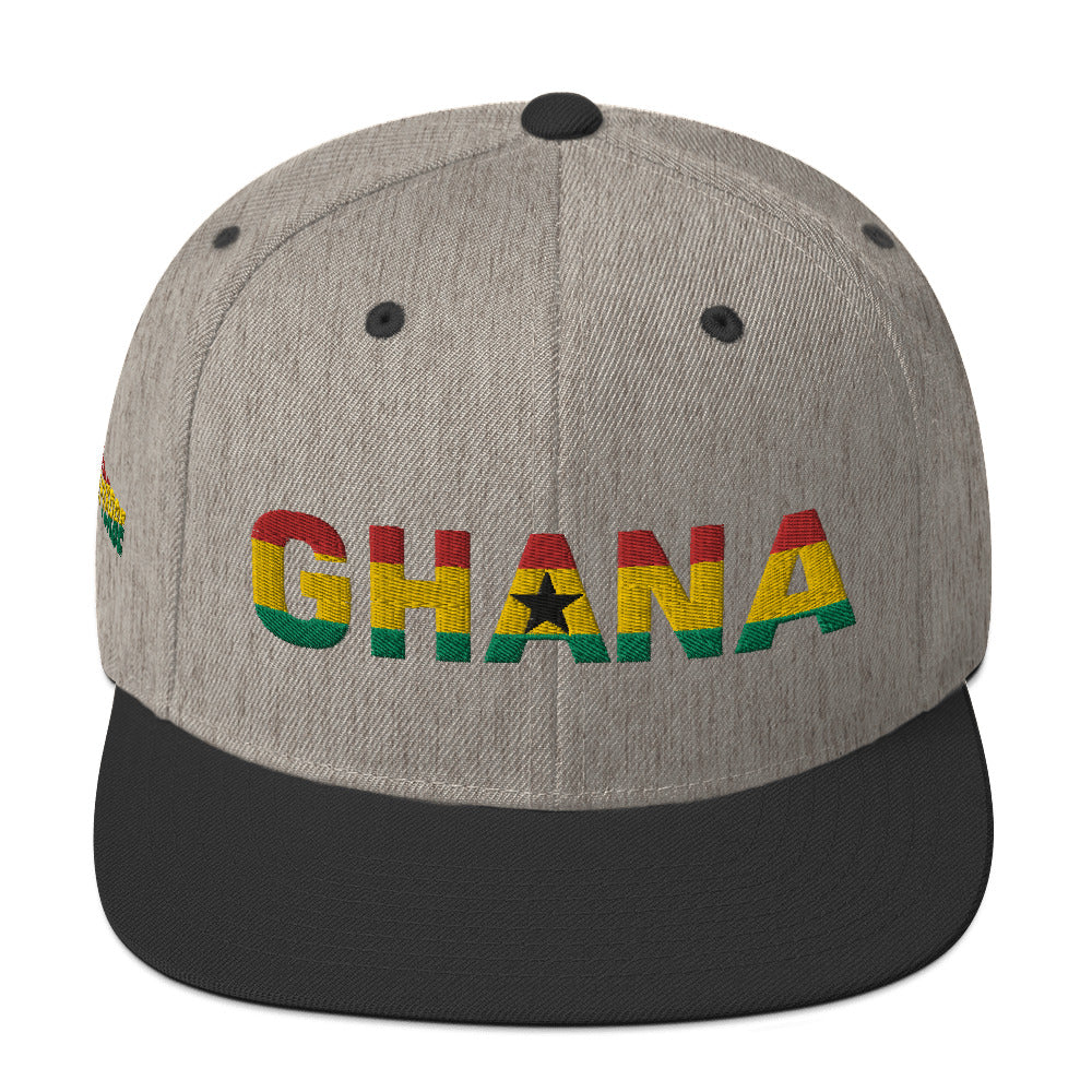 GHANA National Flag Inspired Snapback Hat