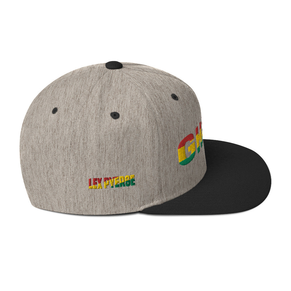 GHANA National Flag Inspired Snapback Hat