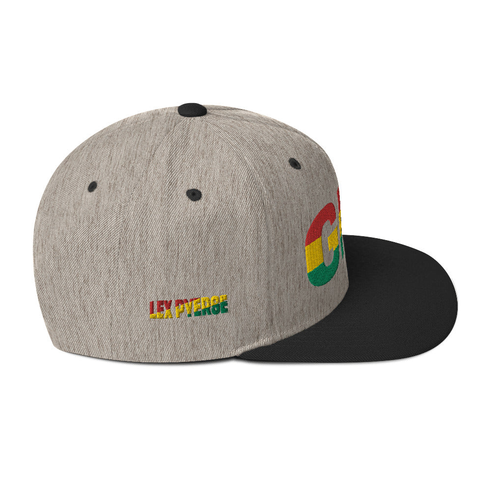 GHANA National Flag Inspired Snapback Hat