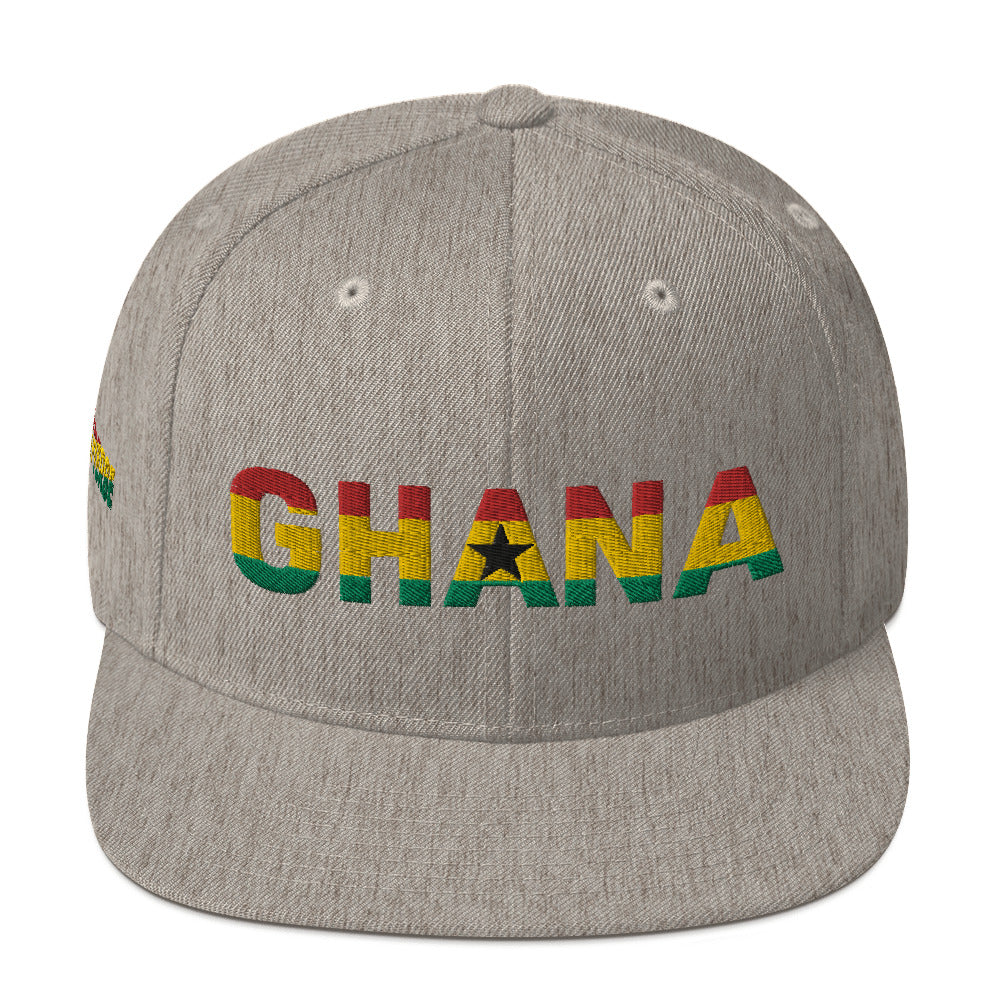 GHANA National Flag Inspired Snapback Hat