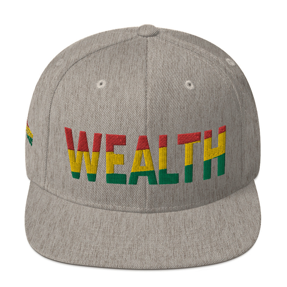 WEALTH Pan African Color Snapback Hat