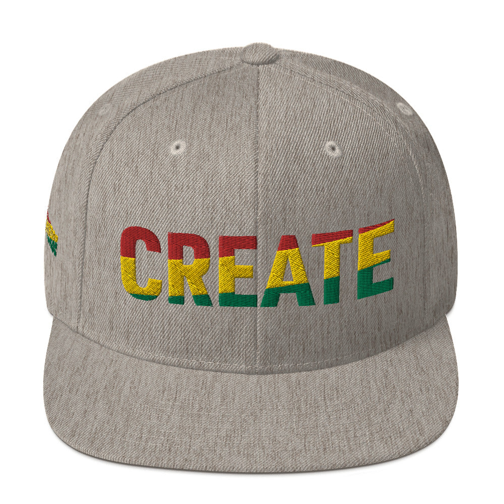 CREATE Pan African Color Snapback Hat