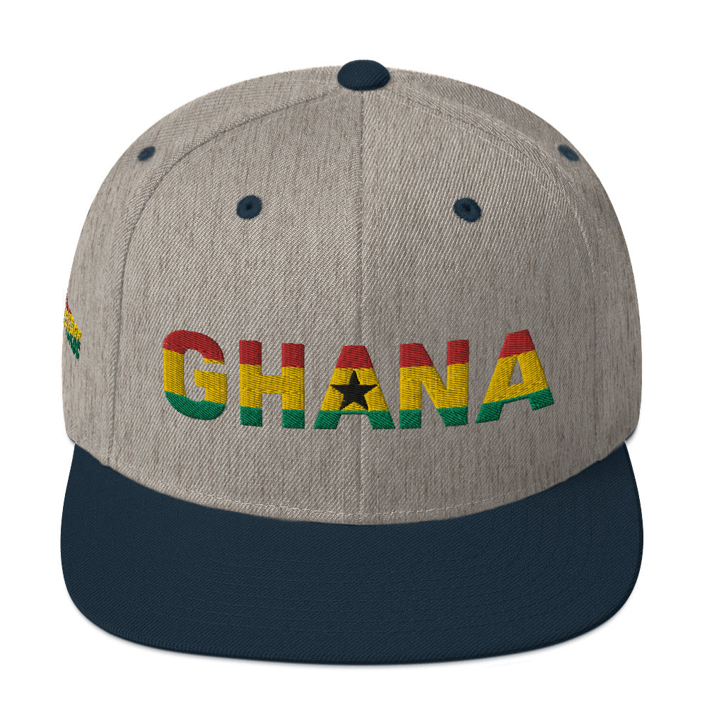 GHANA National Flag Inspired Snapback Hat