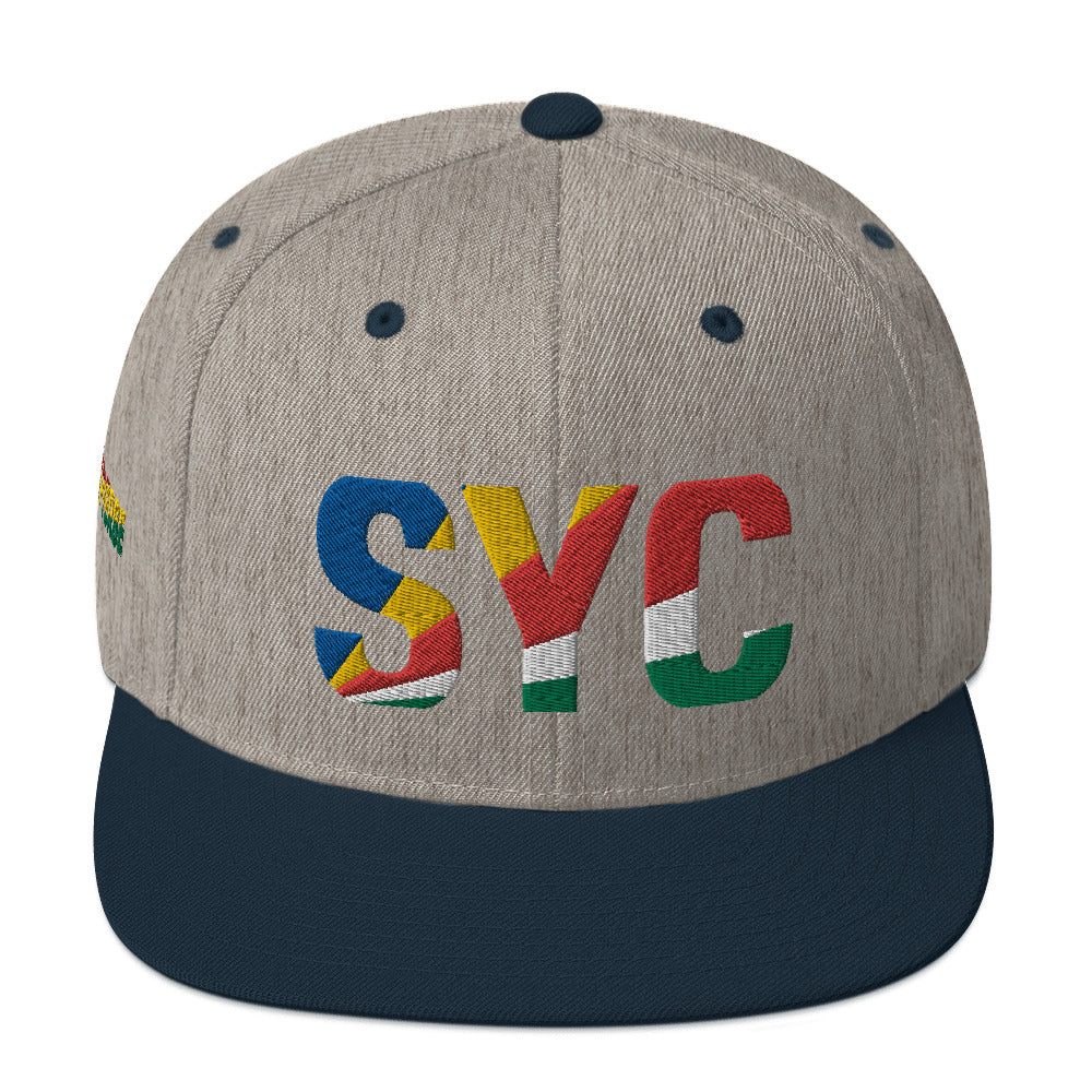SEYCHELLES National Flag Inspired Snapback Hat