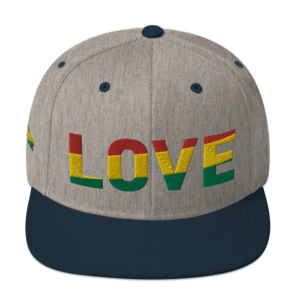 LOVE Pan-African Color Snapback Hat
