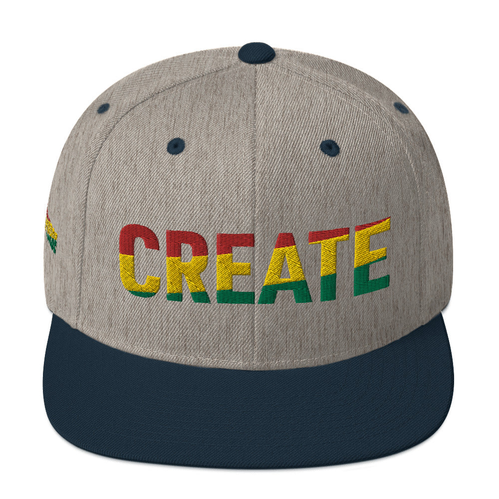 CREATE Pan African Color Snapback Hat