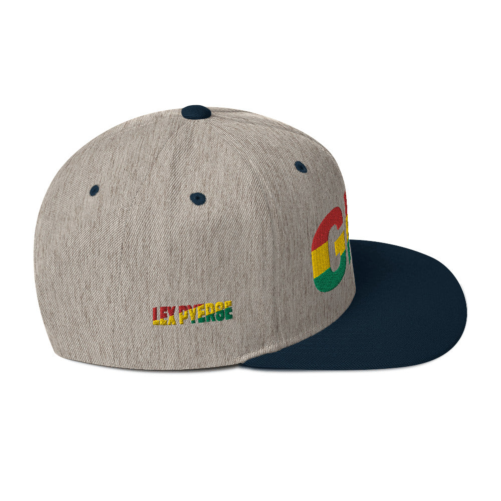 GHANA National Flag Inspired Snapback Hat
