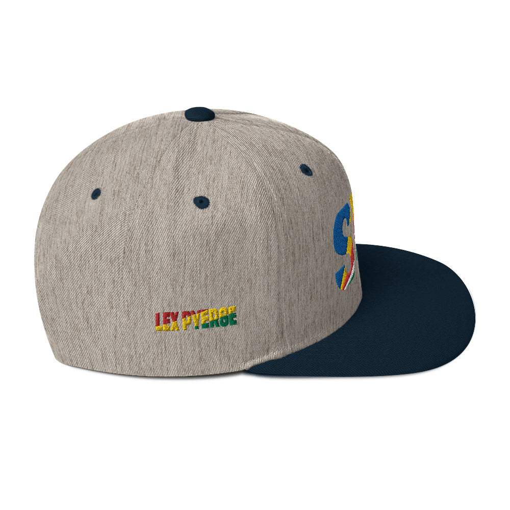 SEYCHELLES National Flag Inspired Snapback Hat
