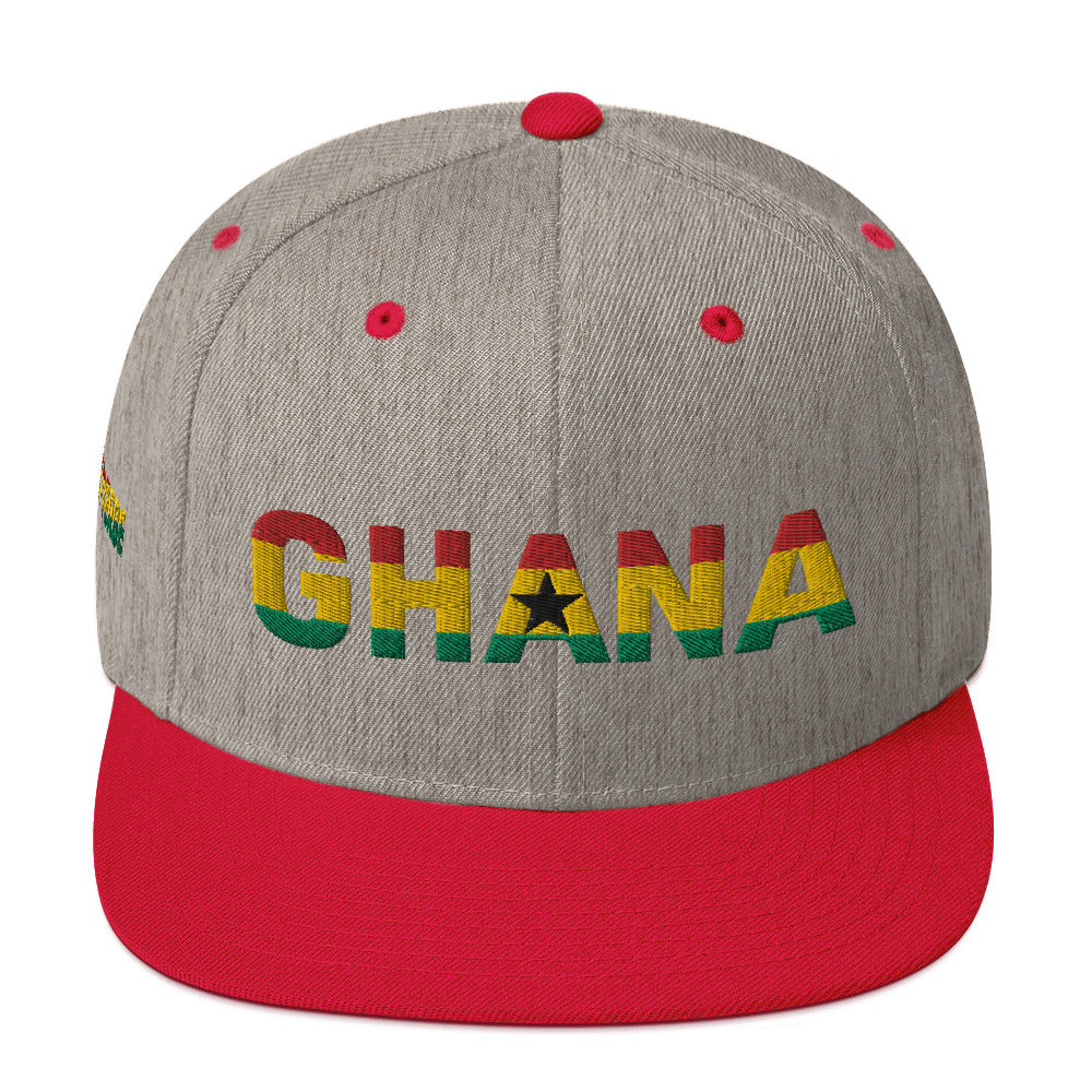 GHANA National Flag Inspired Snapback Hat