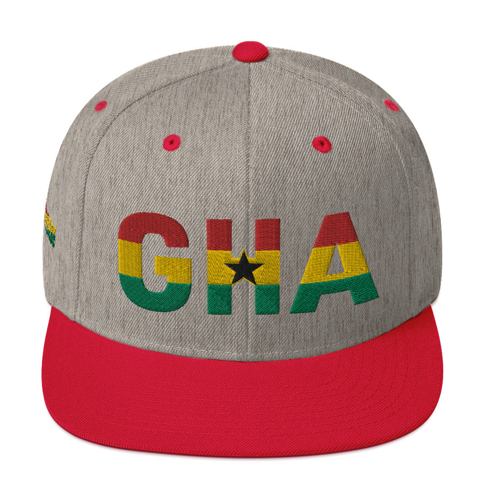 GHANA National Flag Inspired Snapback Hat