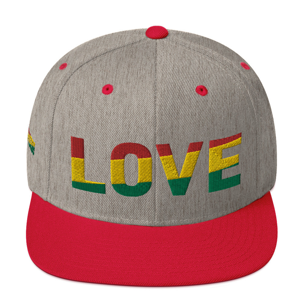 LOVE Pan-African Color Snapback Hat