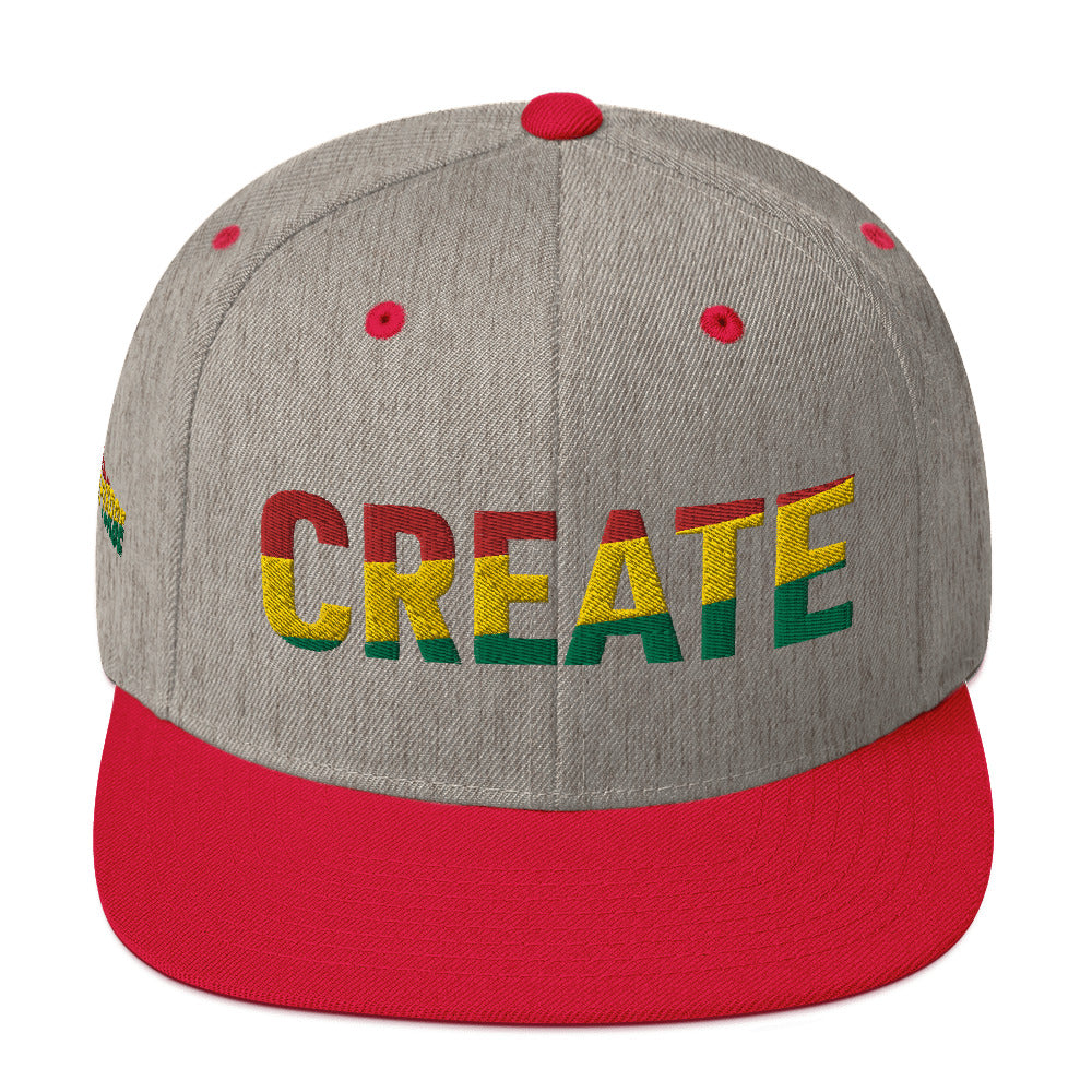 CREATE Pan African Color Snapback Hat