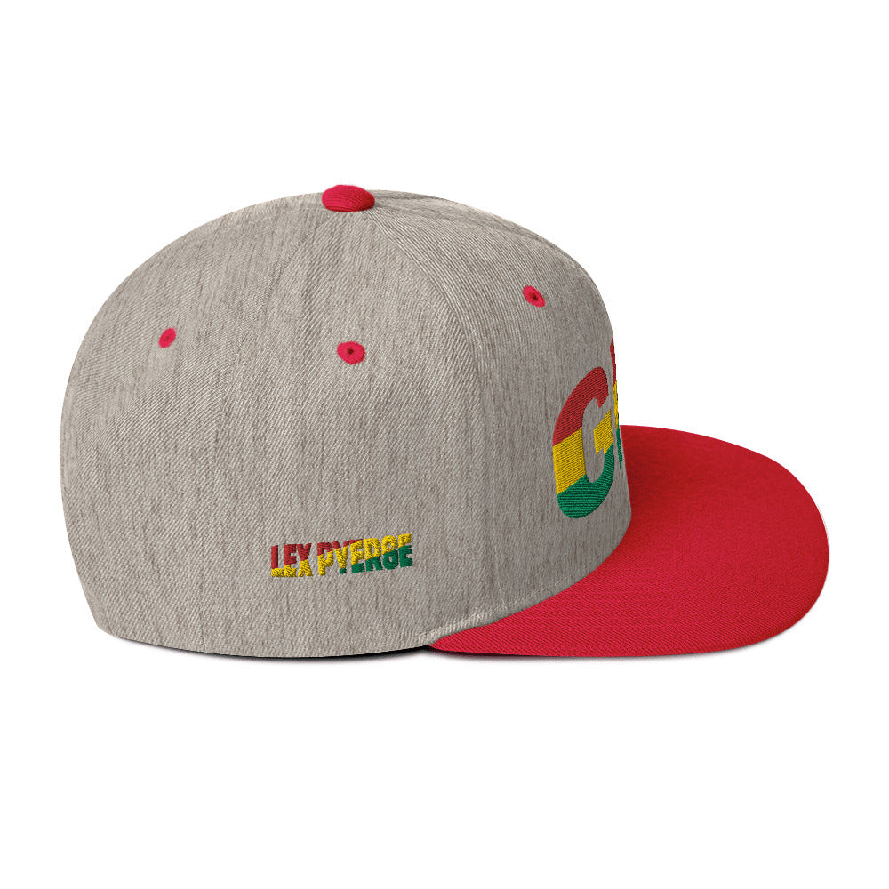 GHANA National Flag Inspired Snapback Hat