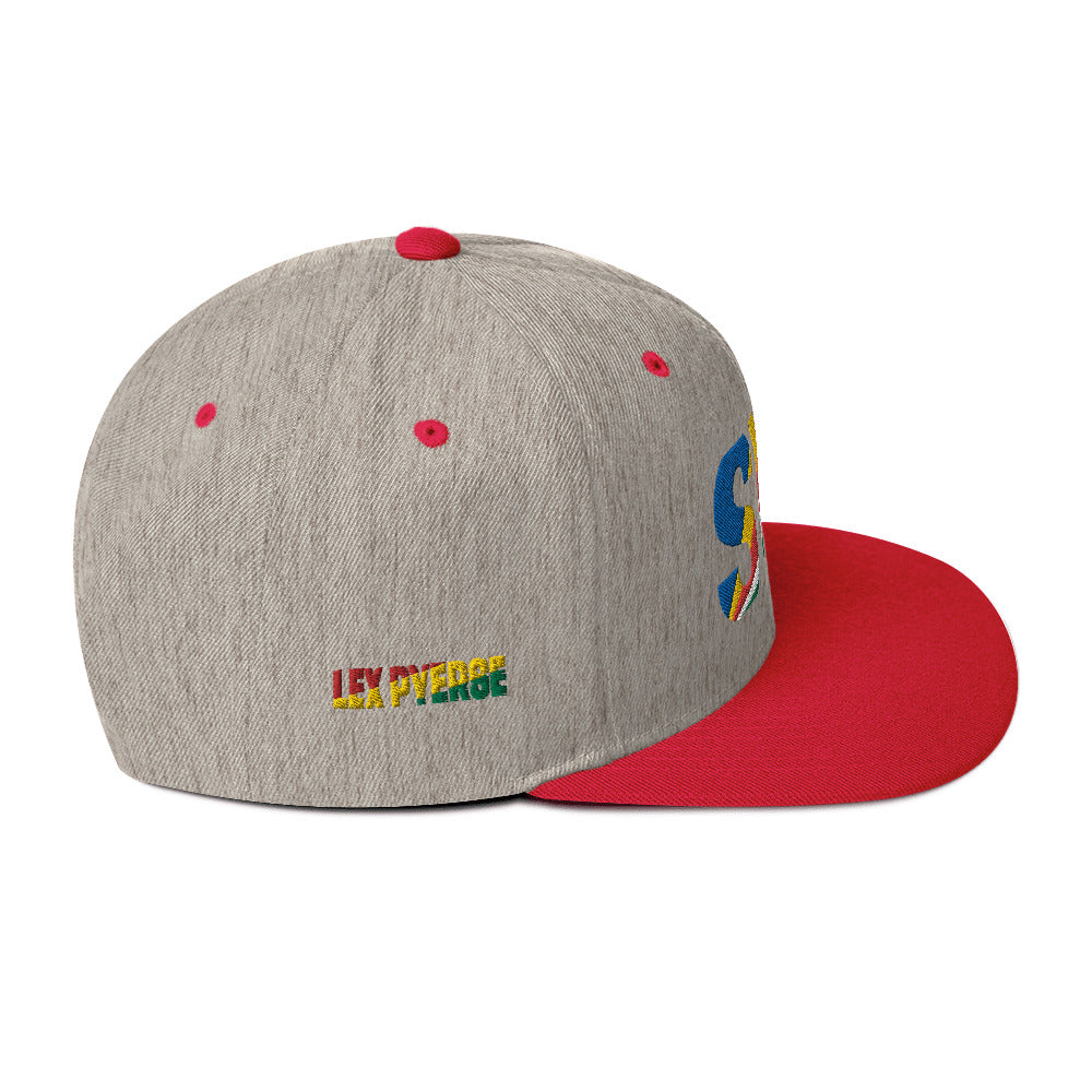 SEYCHELLES National Flag Inspired Snapback Hat