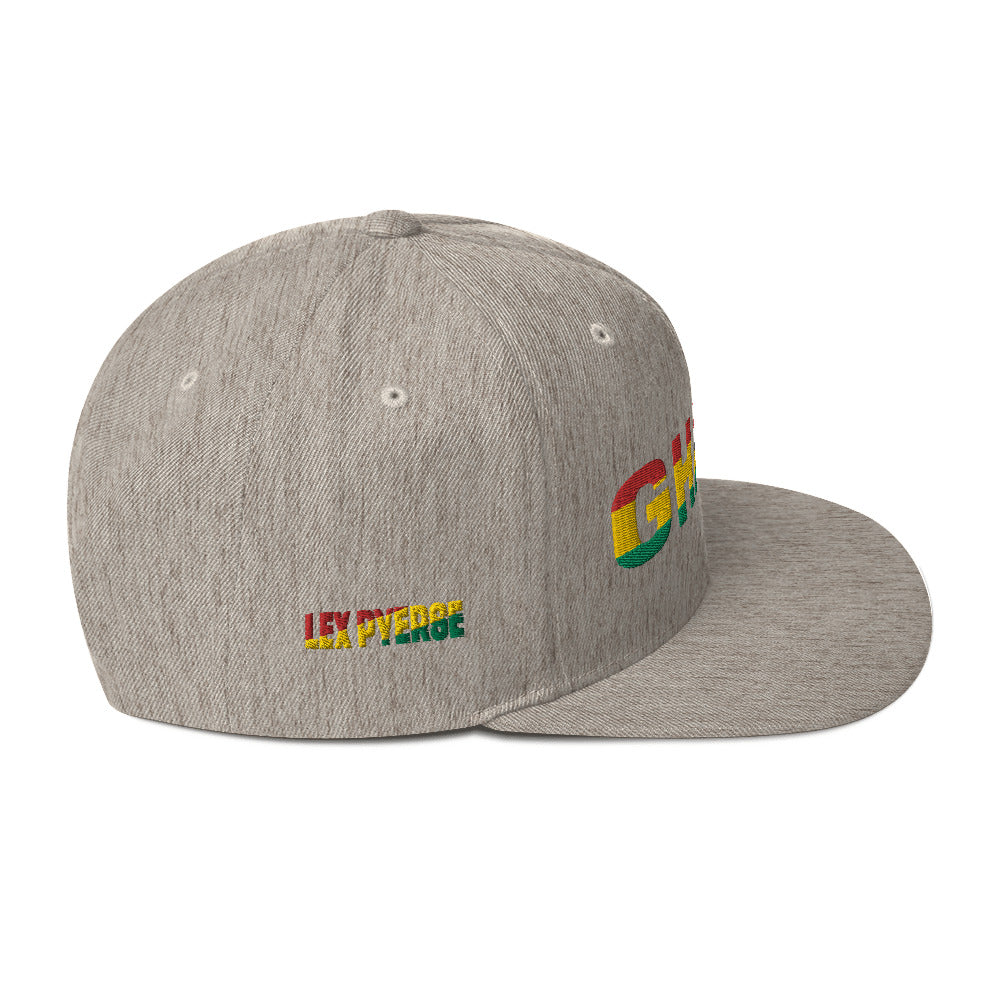 GHANA National Flag Inspired Snapback Hat