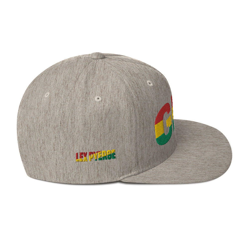 GHANA National Flag Inspired Snapback Hat