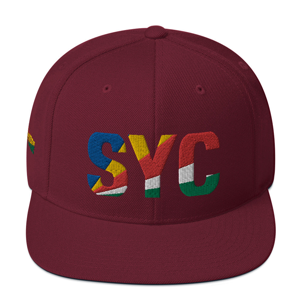 SEYCHELLES National Flag Inspired Snapback Hat