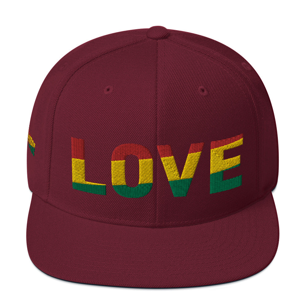 LOVE Pan-African Color Snapback Hat