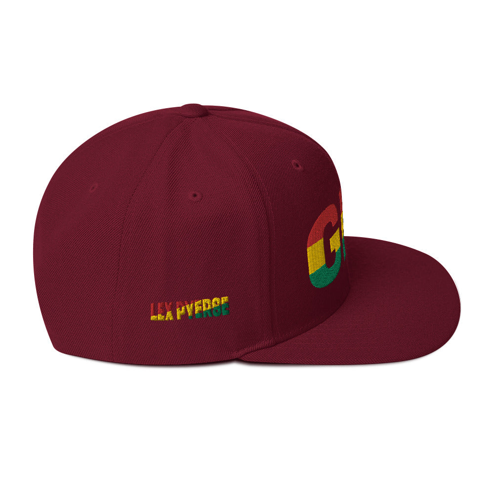 GHANA National Flag Inspired Snapback Hat