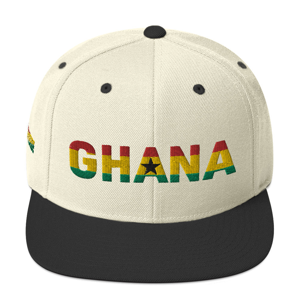 GHANA National Flag Inspired Snapback Hat