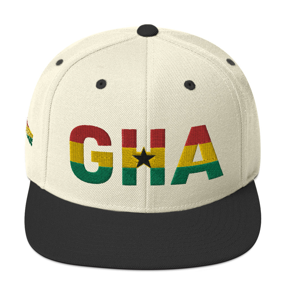 GHANA National Flag Inspired Snapback Hat