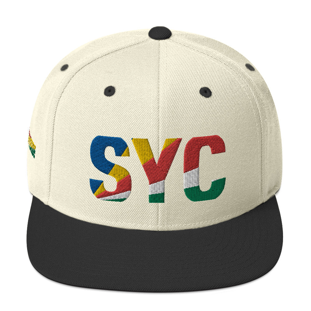 SEYCHELLES National Flag Inspired Snapback Hat