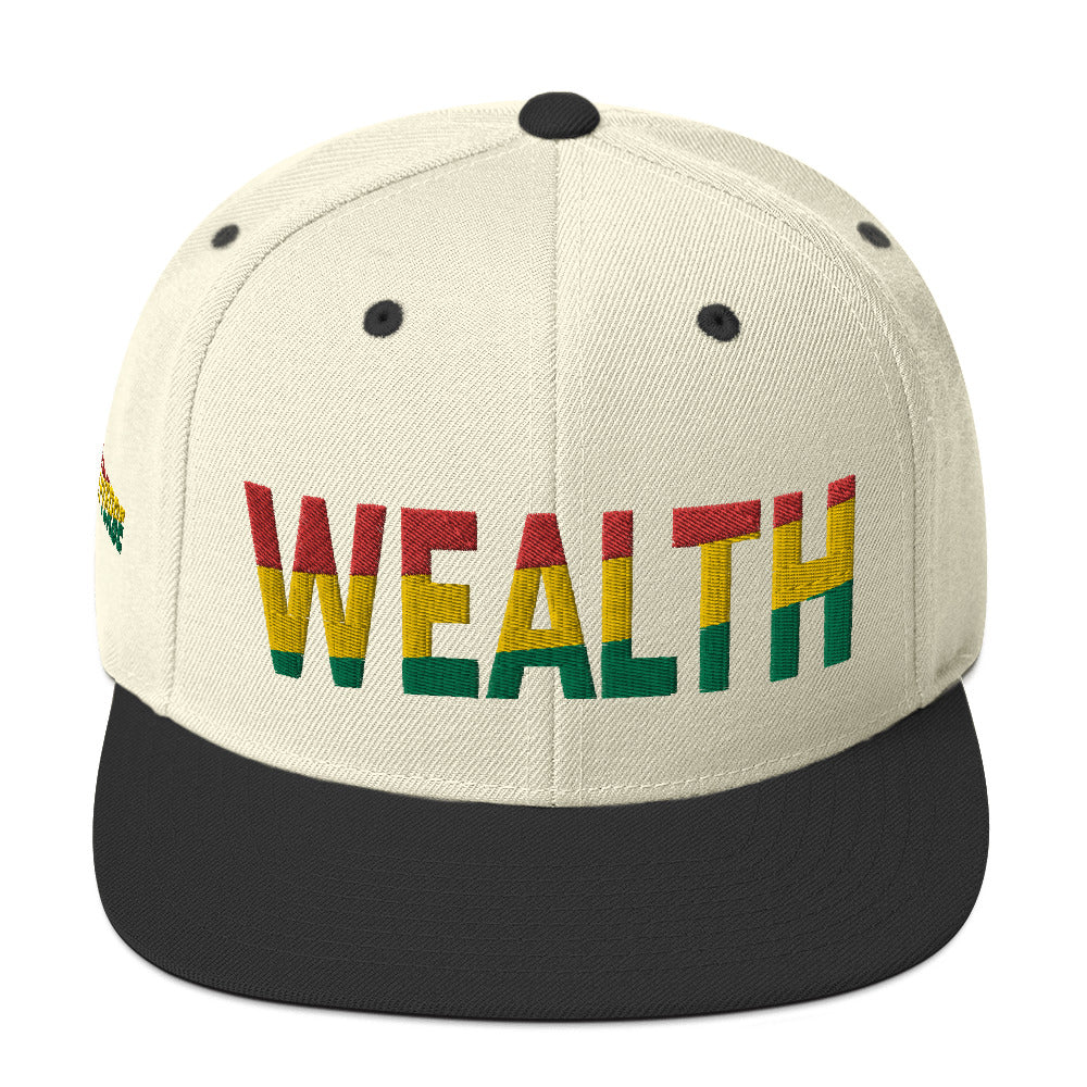 WEALTH Pan African Color Snapback Hat