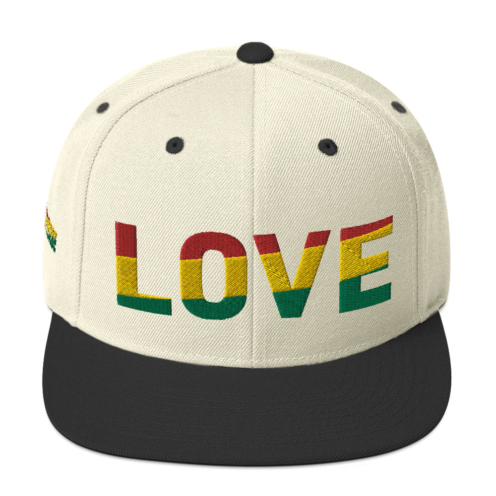 LOVE Pan-African Color Snapback Hat