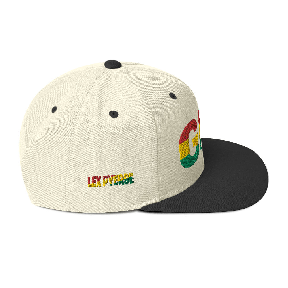 GHANA National Flag Inspired Snapback Hat
