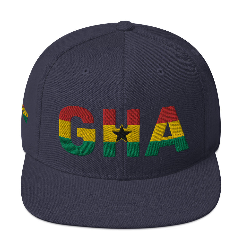 GHANA National Flag Inspired Snapback Hat