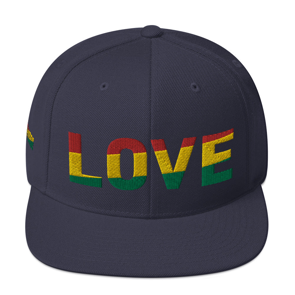 LOVE Pan-African Color Snapback Hat