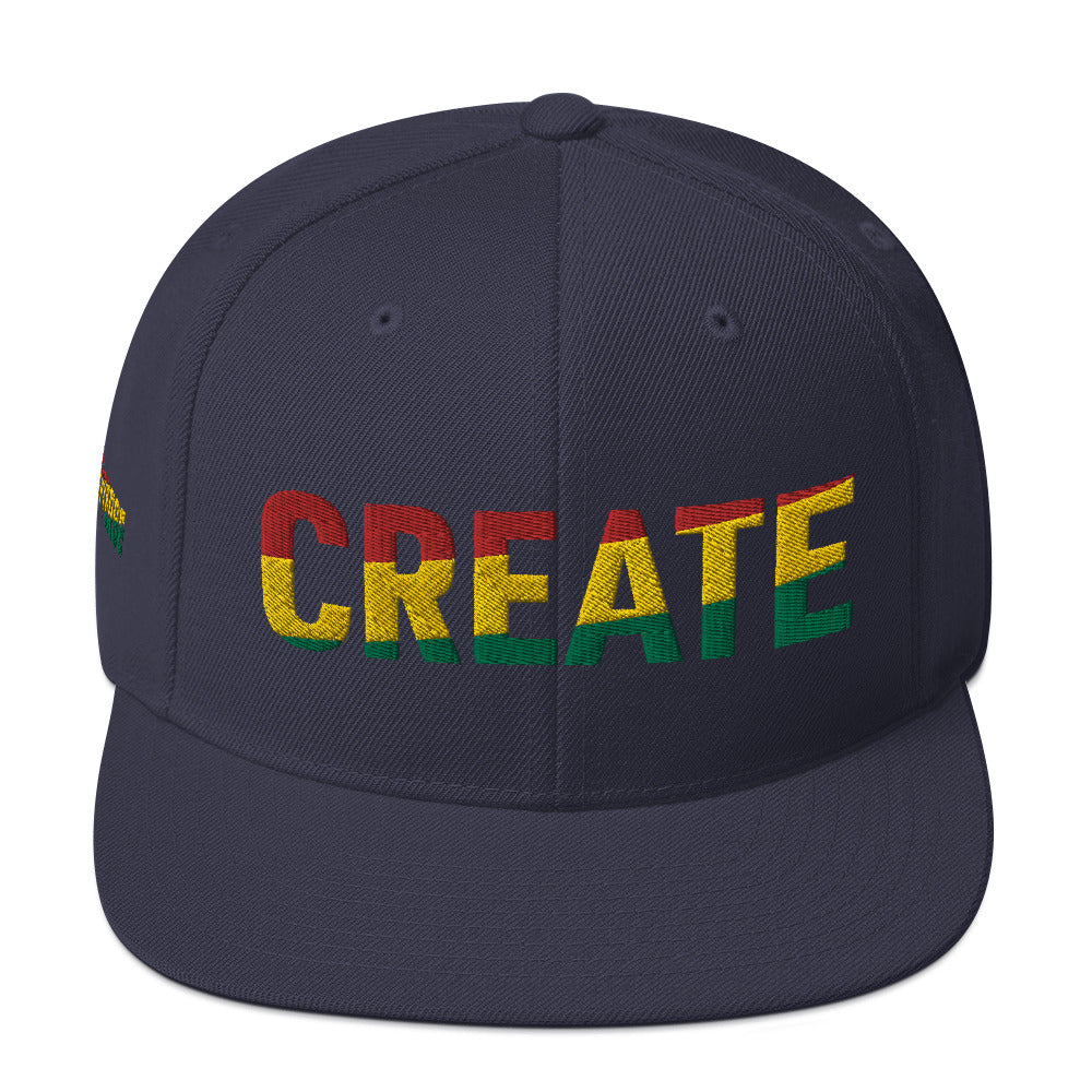 CREATE Pan African Color Snapback Hat