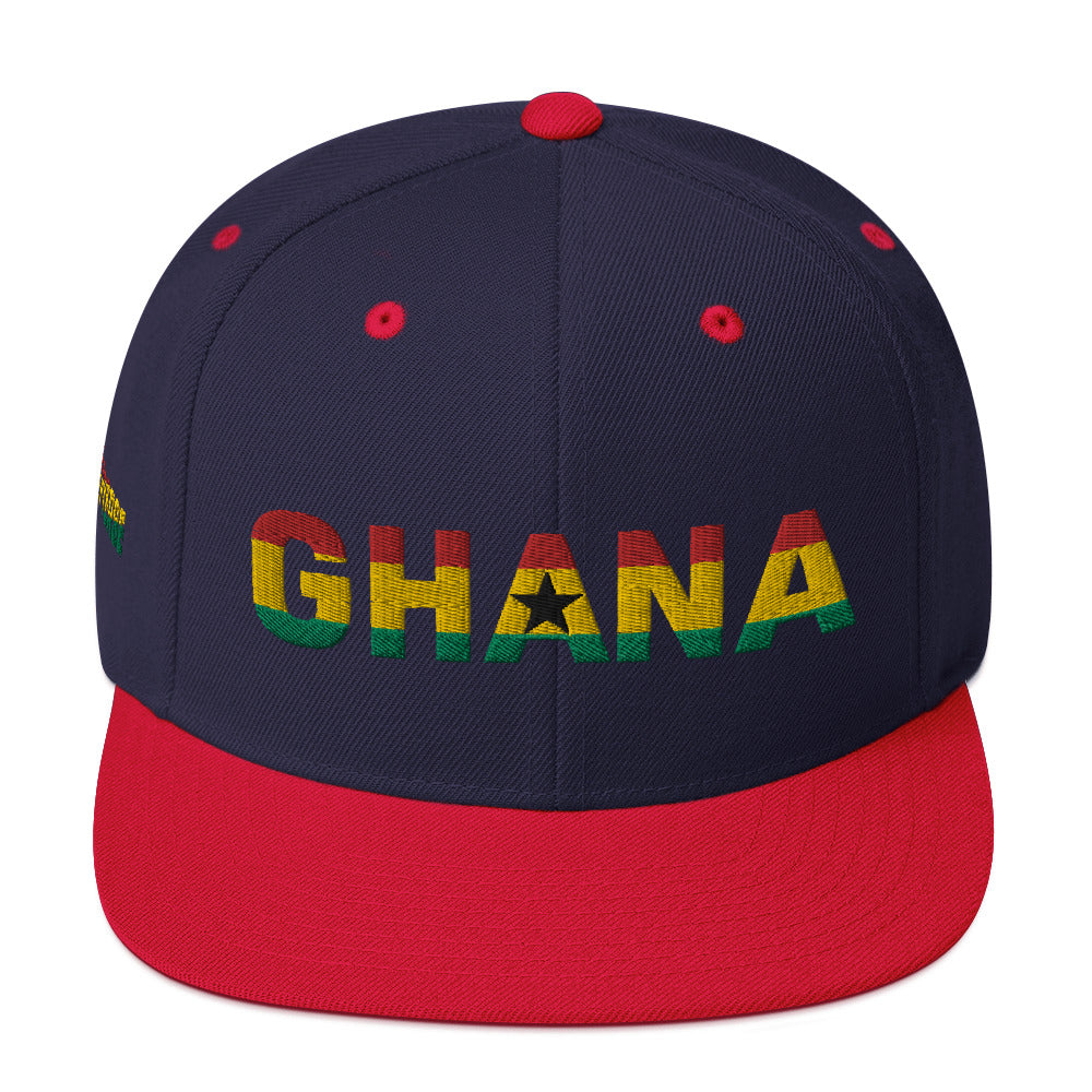 GHANA National Flag Inspired Snapback Hat