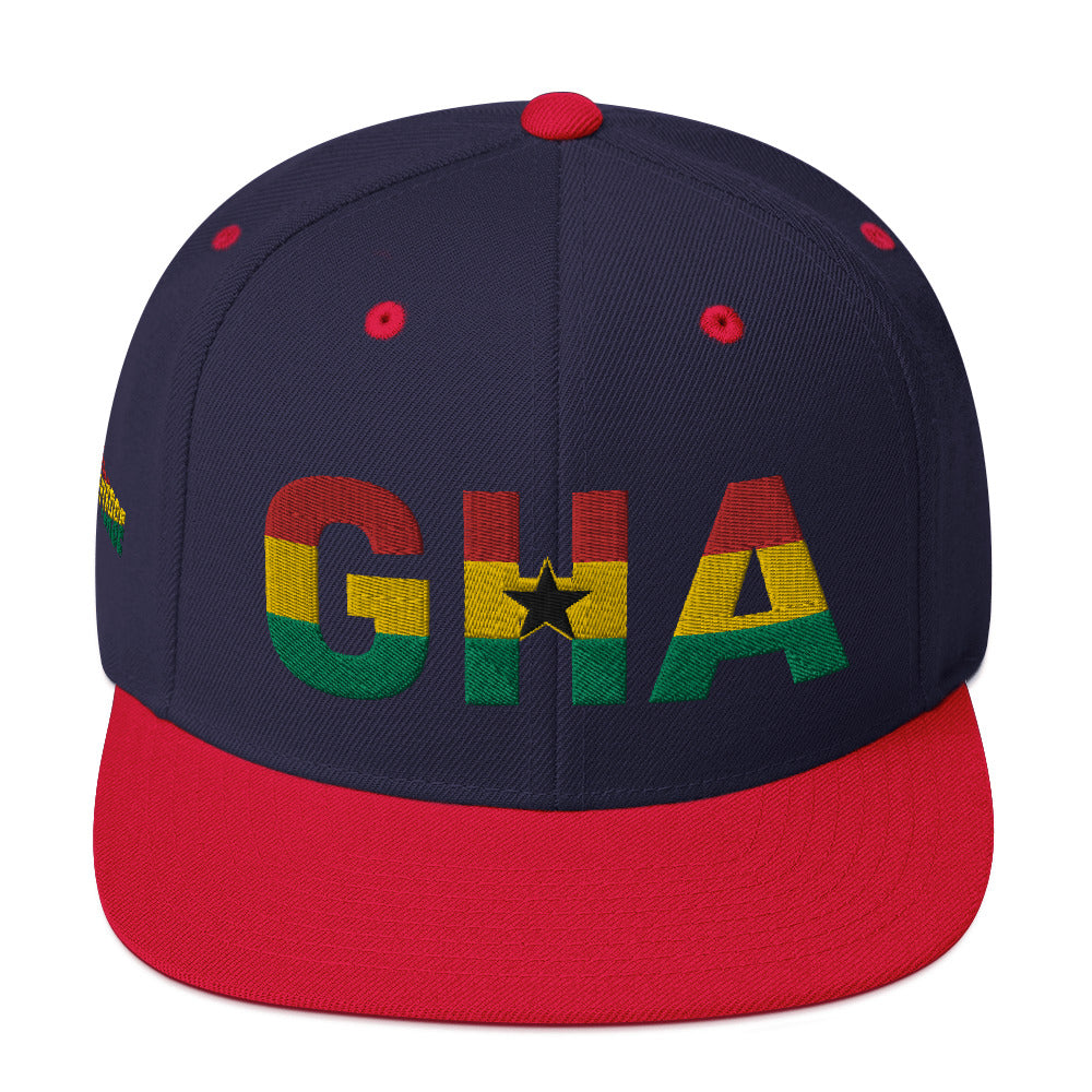 GHANA National Flag Inspired Snapback Hat